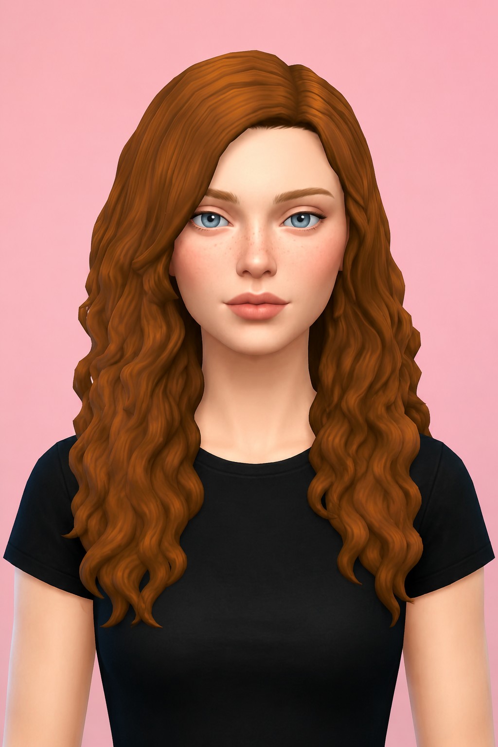 nimpa hair; custom content (CC) for Sims 4 by marso