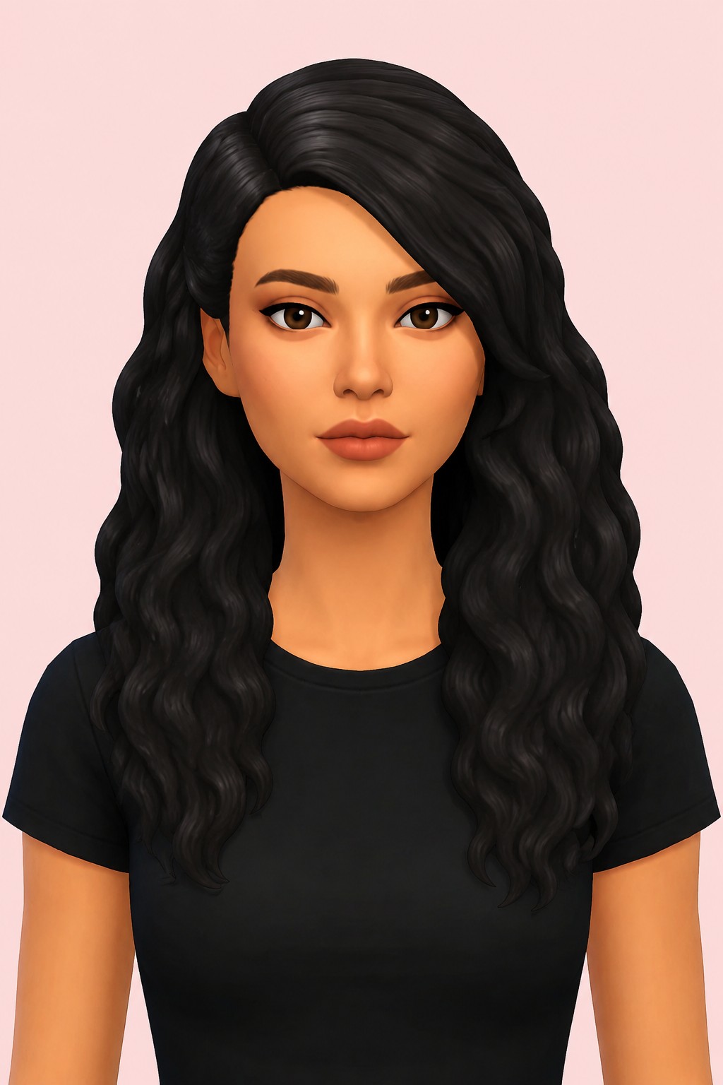 amarilyo hair; custom content (CC) for Sims 4 by marso