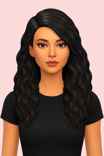 amarilyo hair; custom content (CC) for Sims 4 by marso