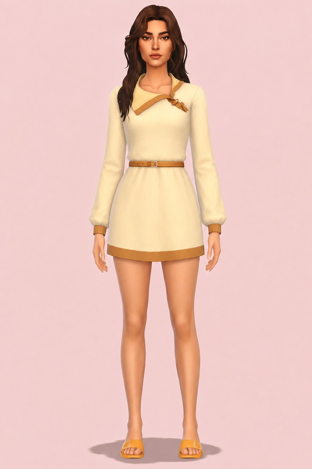 krema dress; custom content (CC) for Sims 4 by marso
