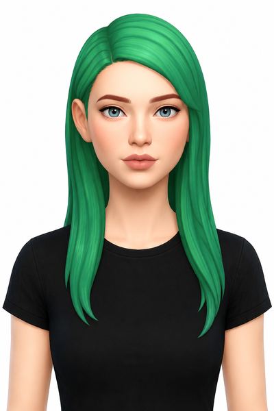 maya hair; custom content (CC) for Sims 4 by marso
