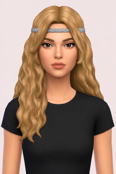 hita hair; custom content (CC) for Sims 4 by marso