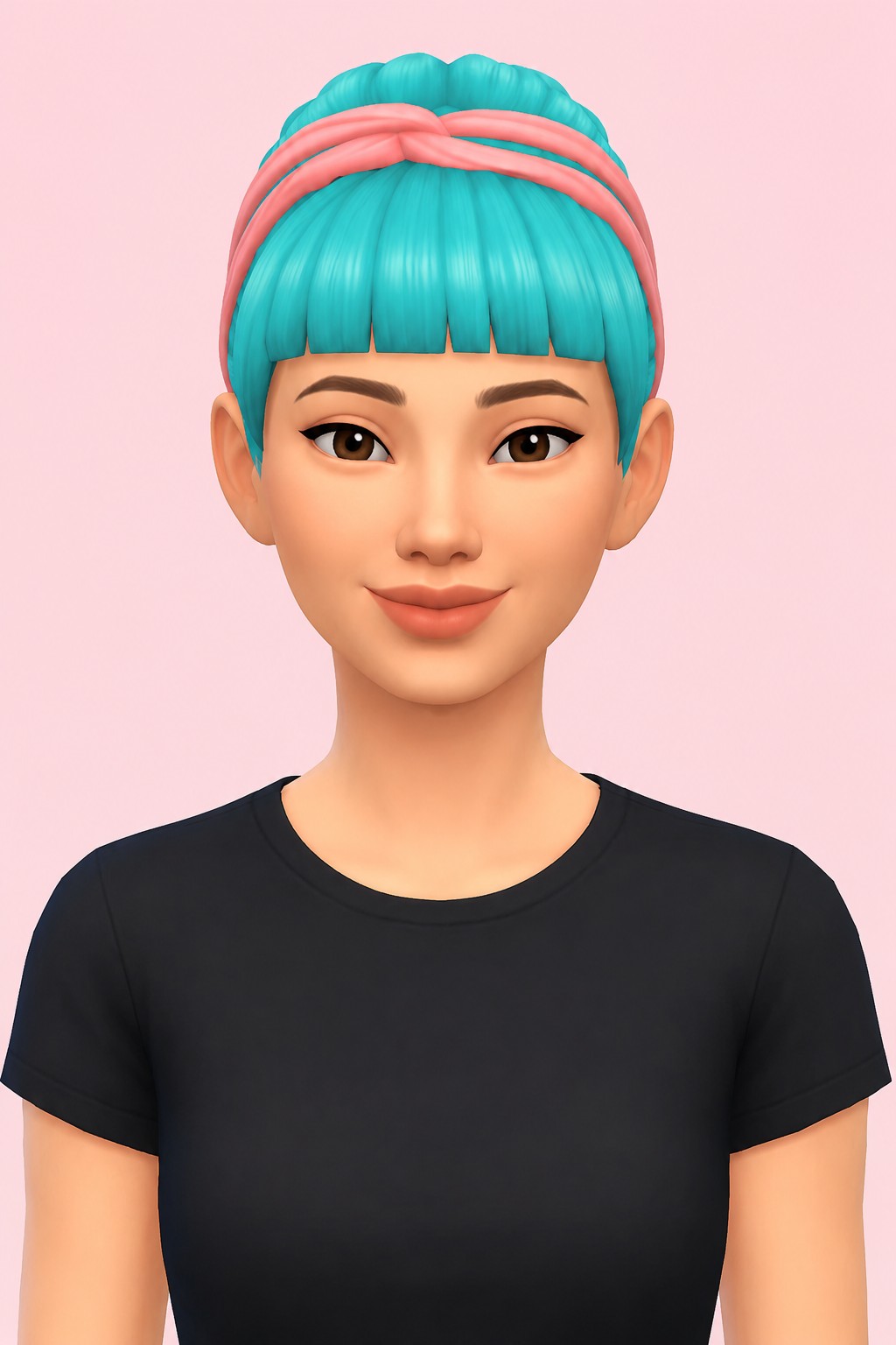 araw hair; custom content (CC) for Sims 4 by marso