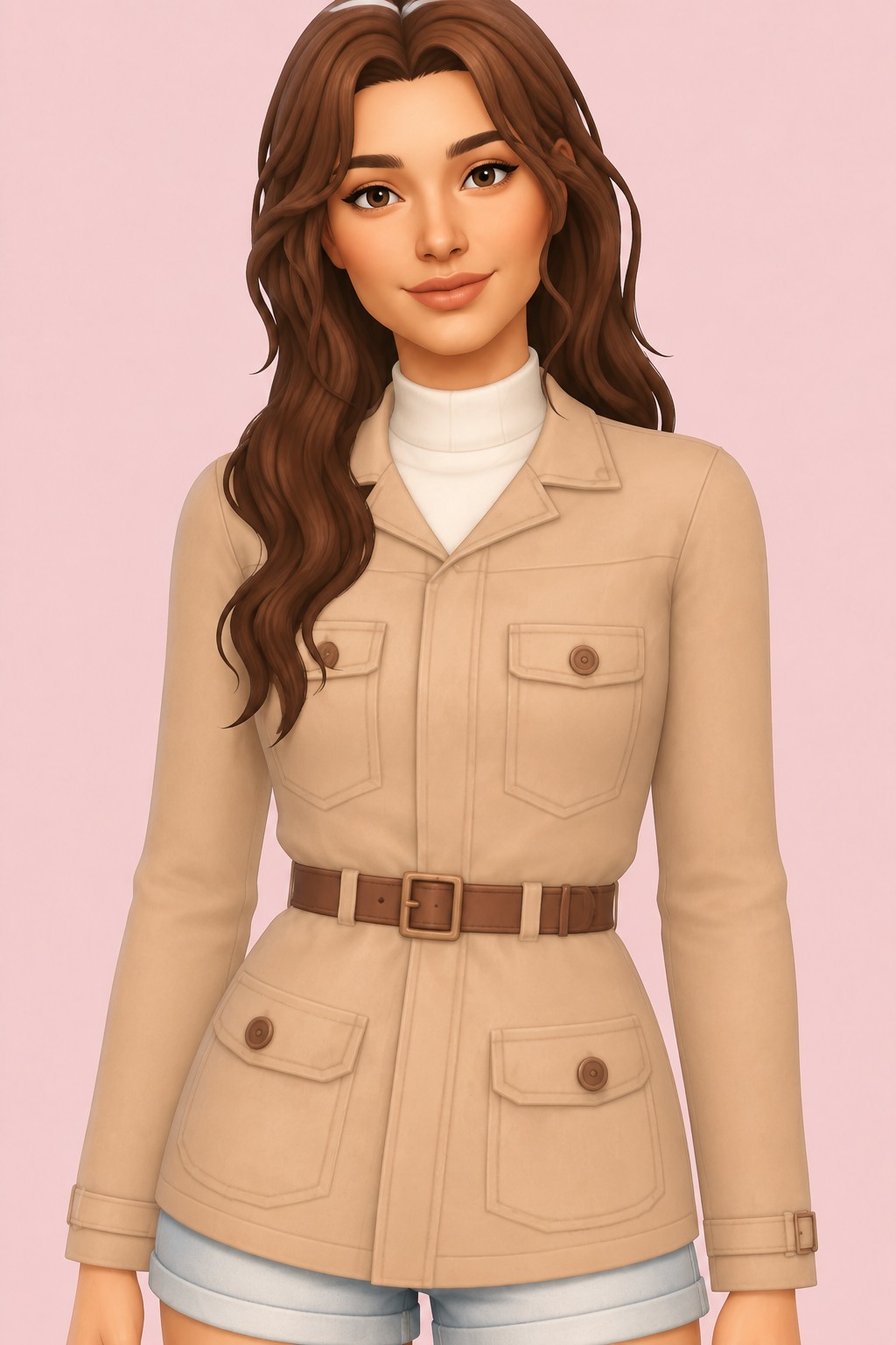 taon jacket custom content (CC) for Sims 4 by marso