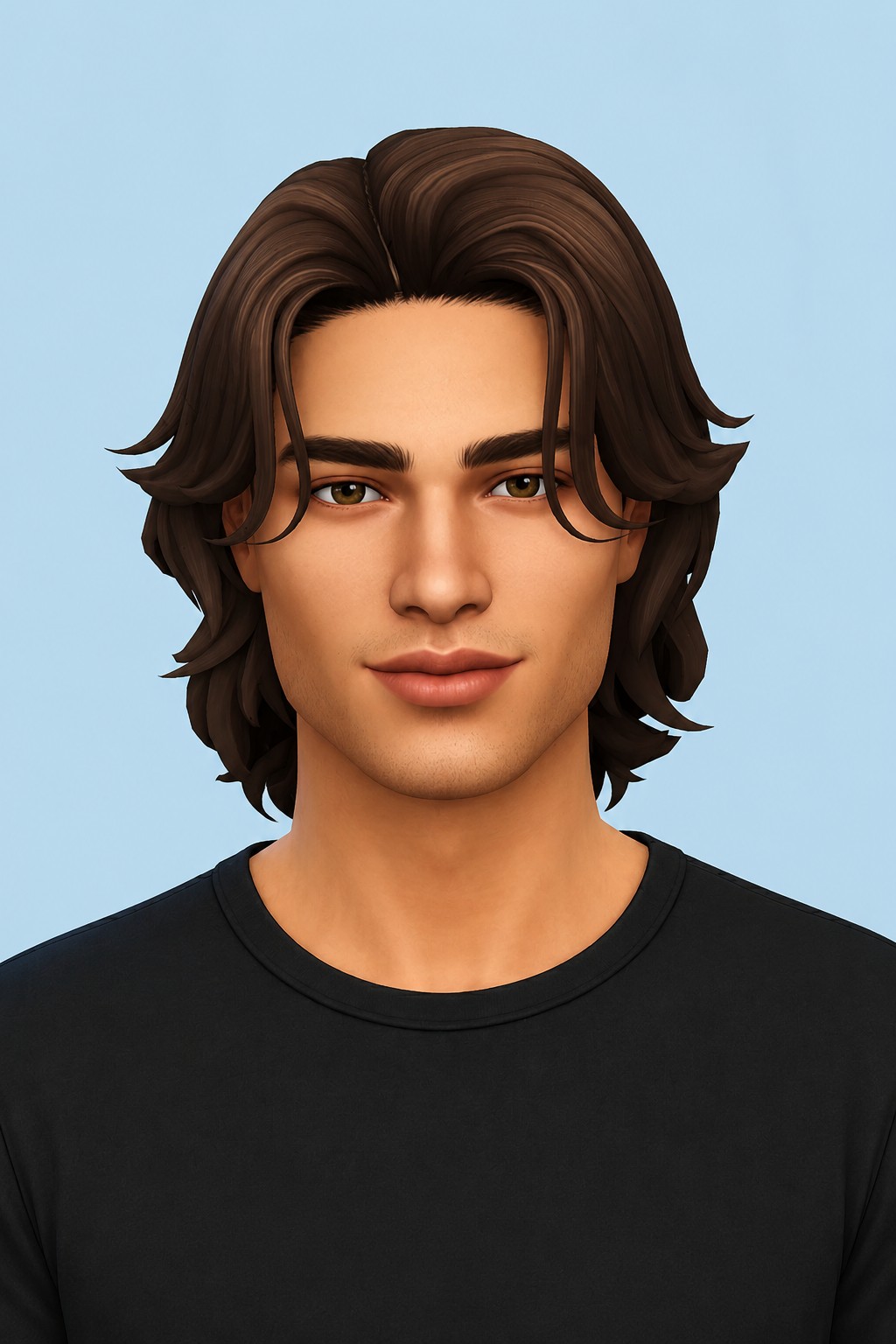 Fabien Hairstyle custom content (CC) for Sims 4 by simstrouble