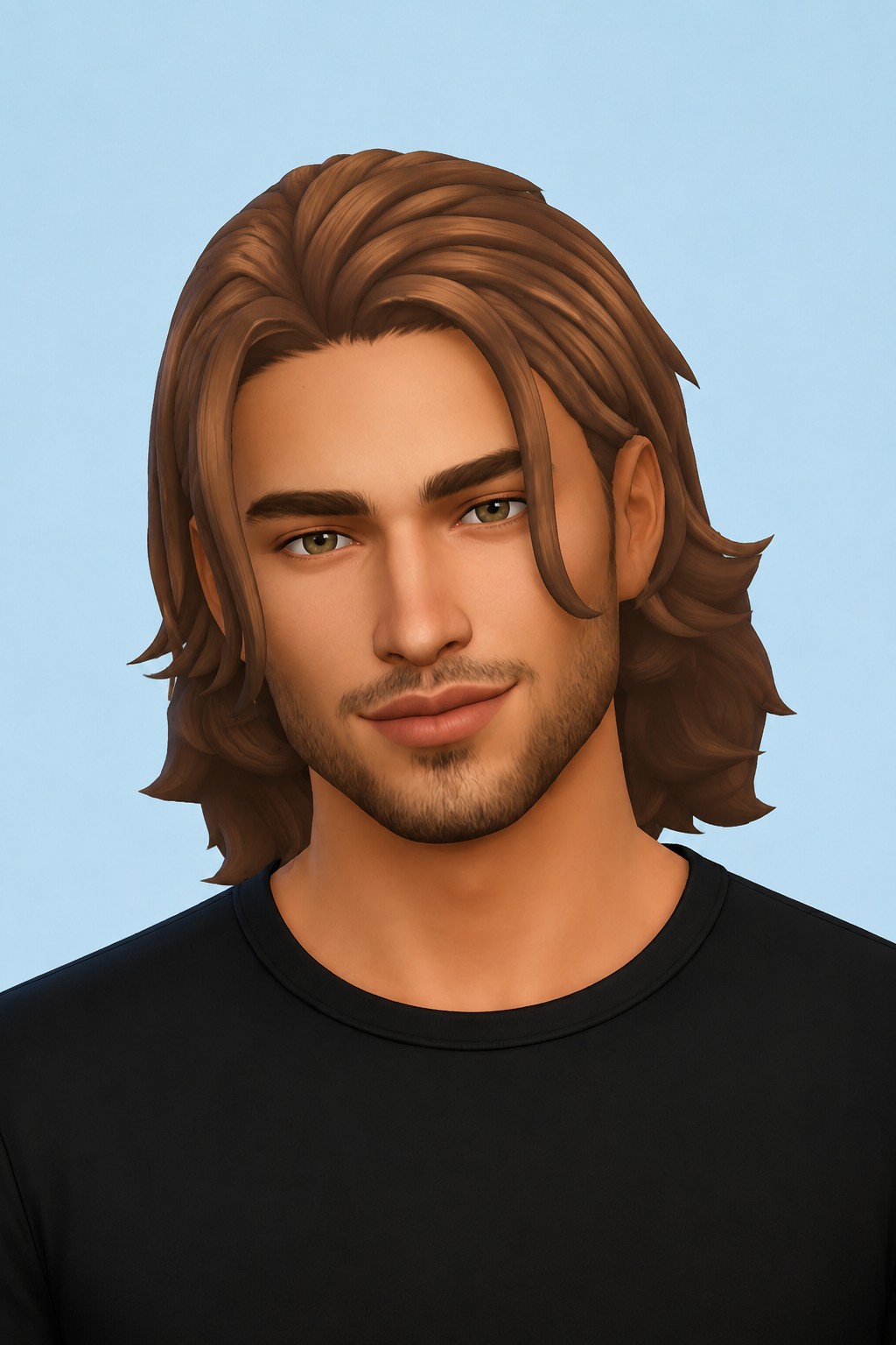 Daryl Hairstyle custom content (CC) for Sims 4 by simstrouble