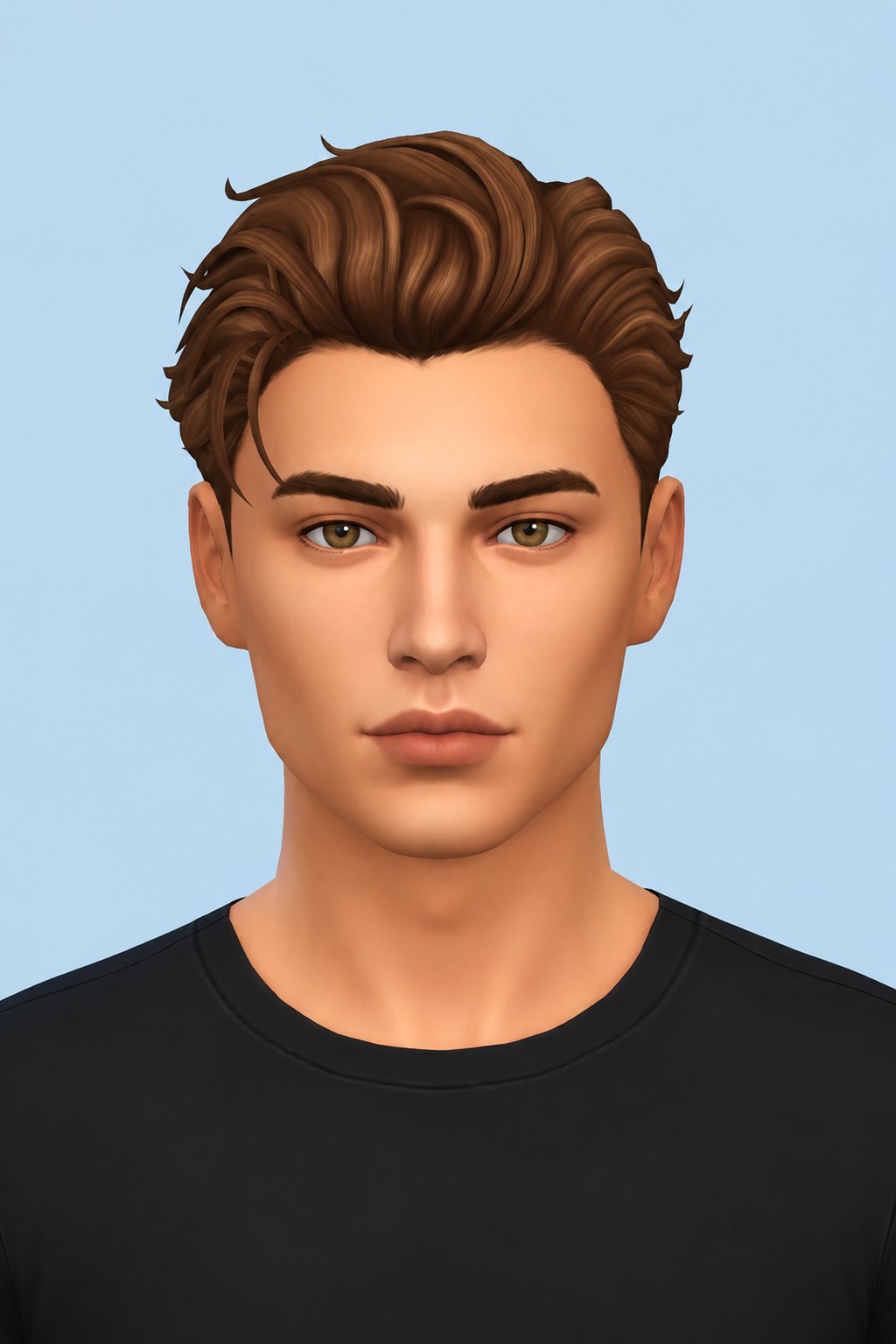 Carmine Hairstyle by simstrouble custom content (CC) for Sims 4 by simstrouble