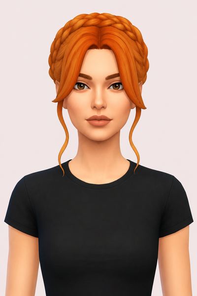 Lexi Hairstyle (2 Versions) by simstrouble custom content (CC) for Sims 4 by simstrouble