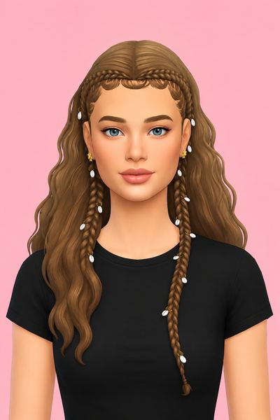 Talita Hairstyle by simstrouble custom content (CC) for Sims 4 by simstrouble