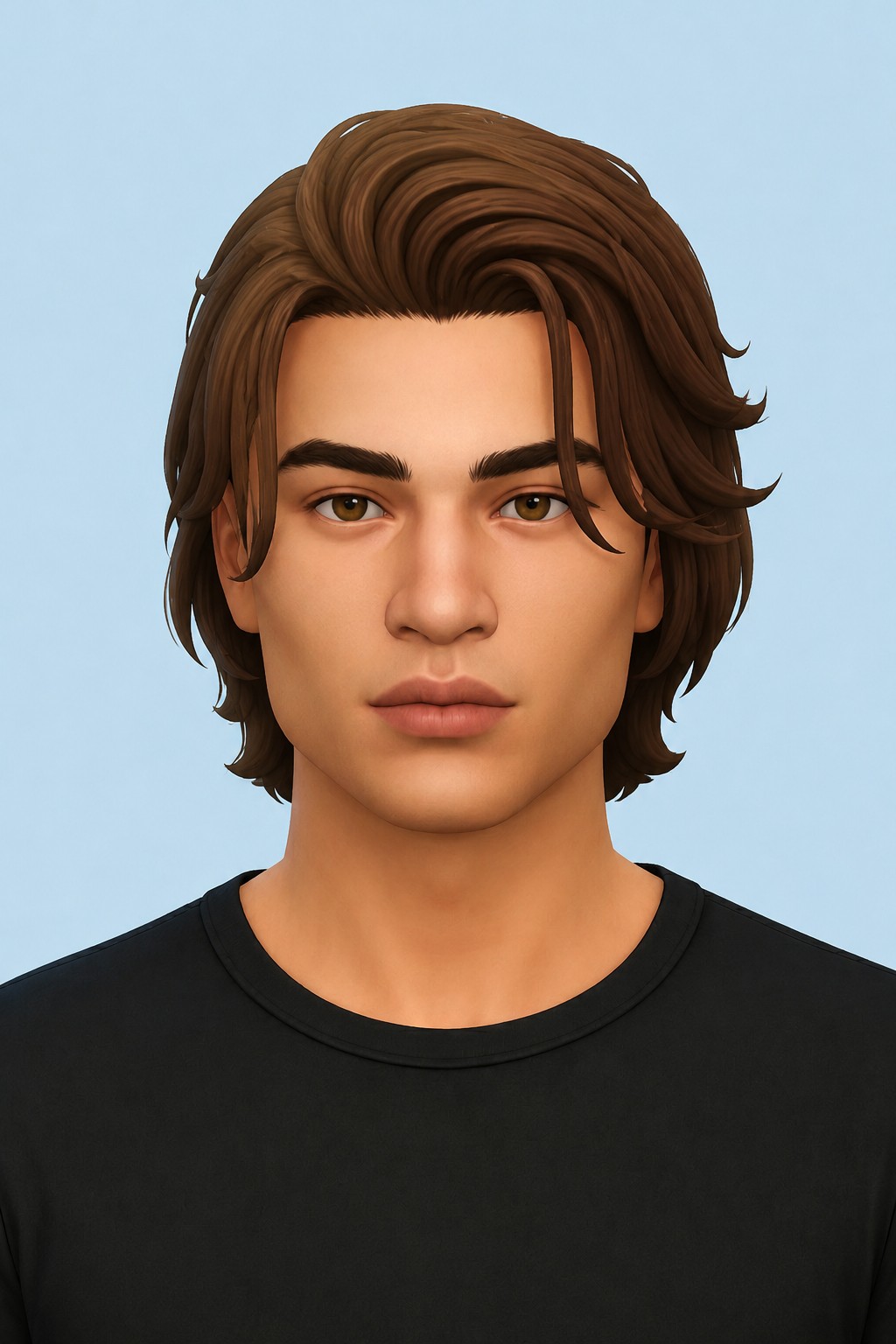 Dennis Hairstyle custom content (CC) for Sims 4 by simstrouble