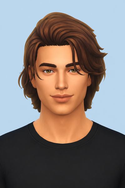 Dennis Hairstyle by simstrouble custom content (CC) for Sims 4 by simstrouble