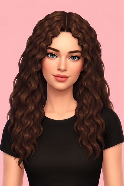 Lamia Hairstyle by simstrouble custom content (CC) for Sims 4 by simstrouble
