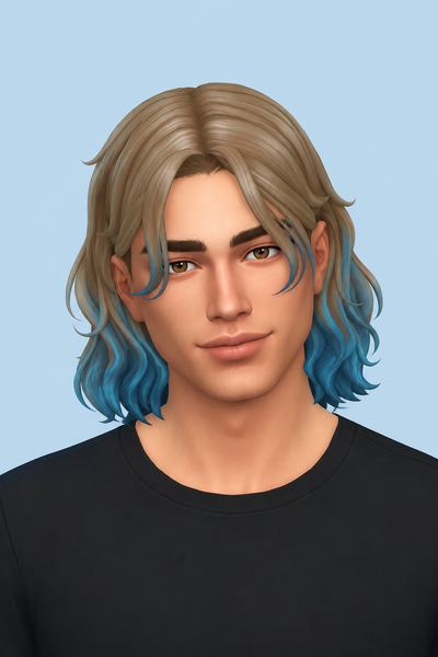 Deimos Hairstyle by simstrouble custom content (CC) for Sims 4 by simstrouble