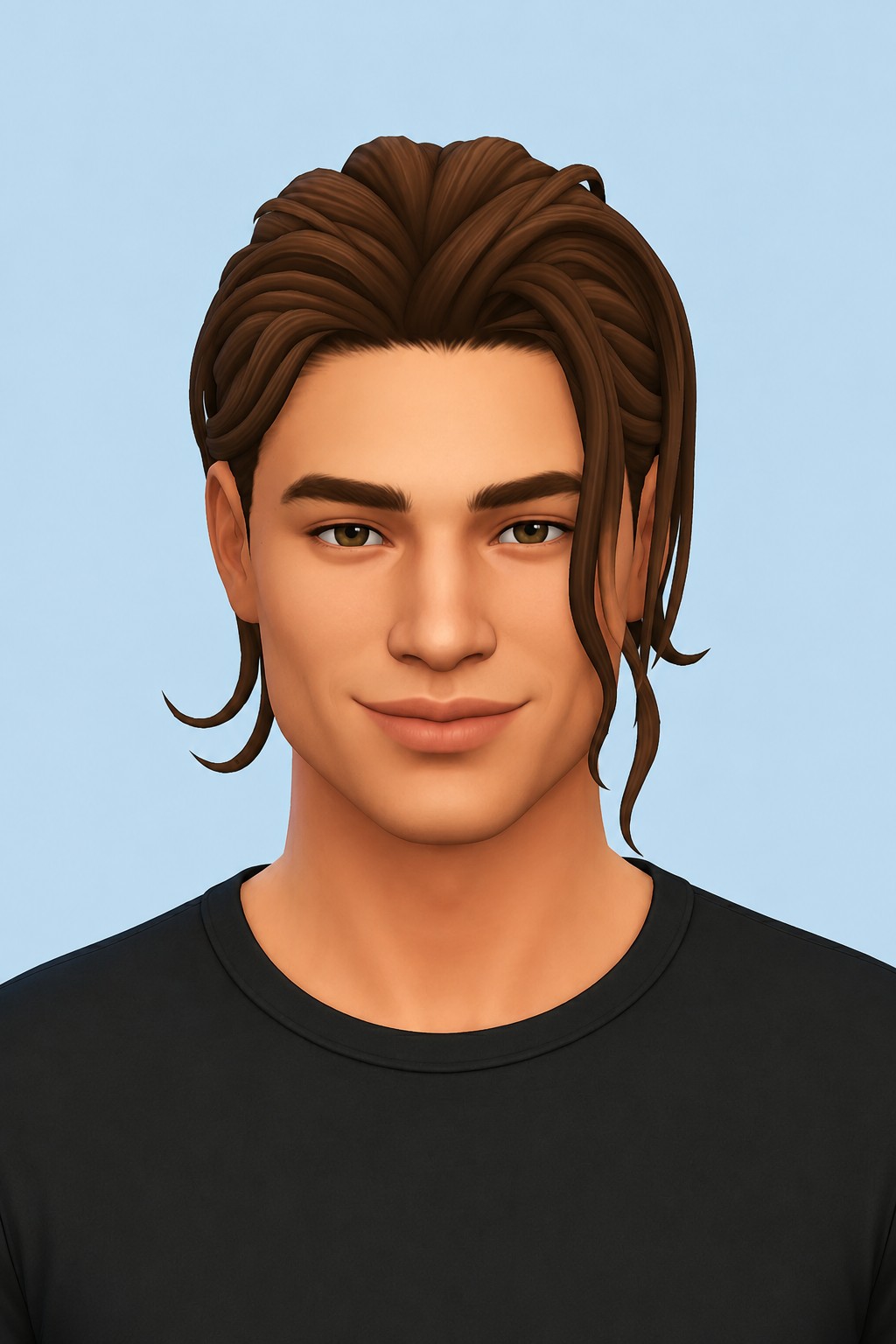 Pedro Hairstyle (2 Versions) custom content (CC) for Sims 4 by simstrouble