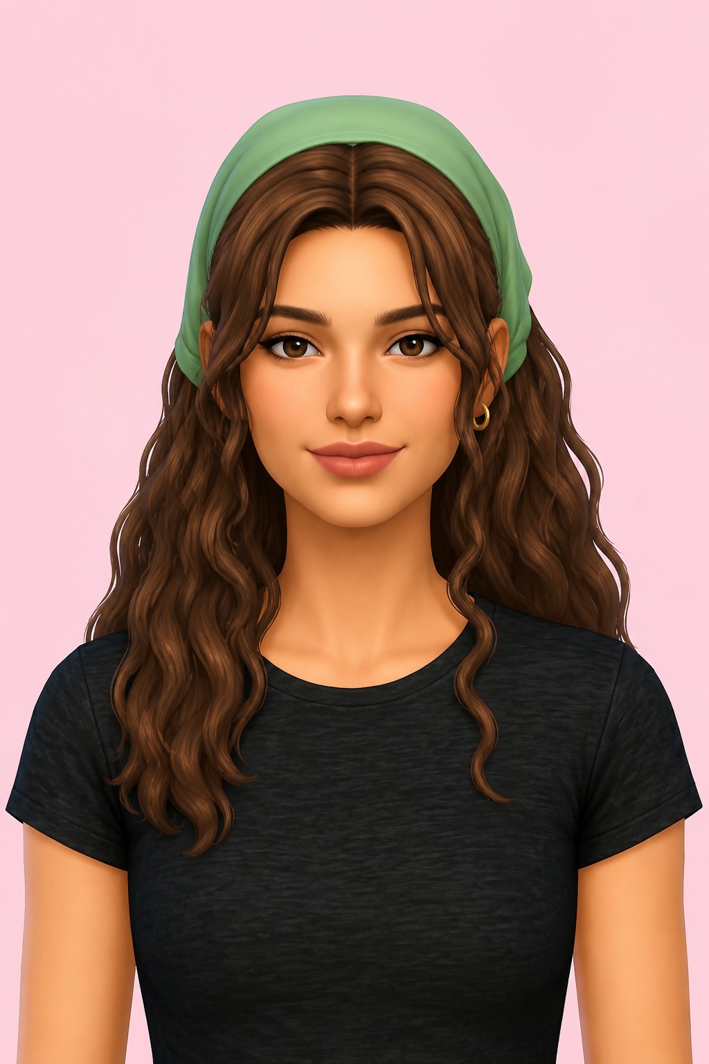 Sharon Hairstyle custom content (CC) for Sims 4 by simstrouble