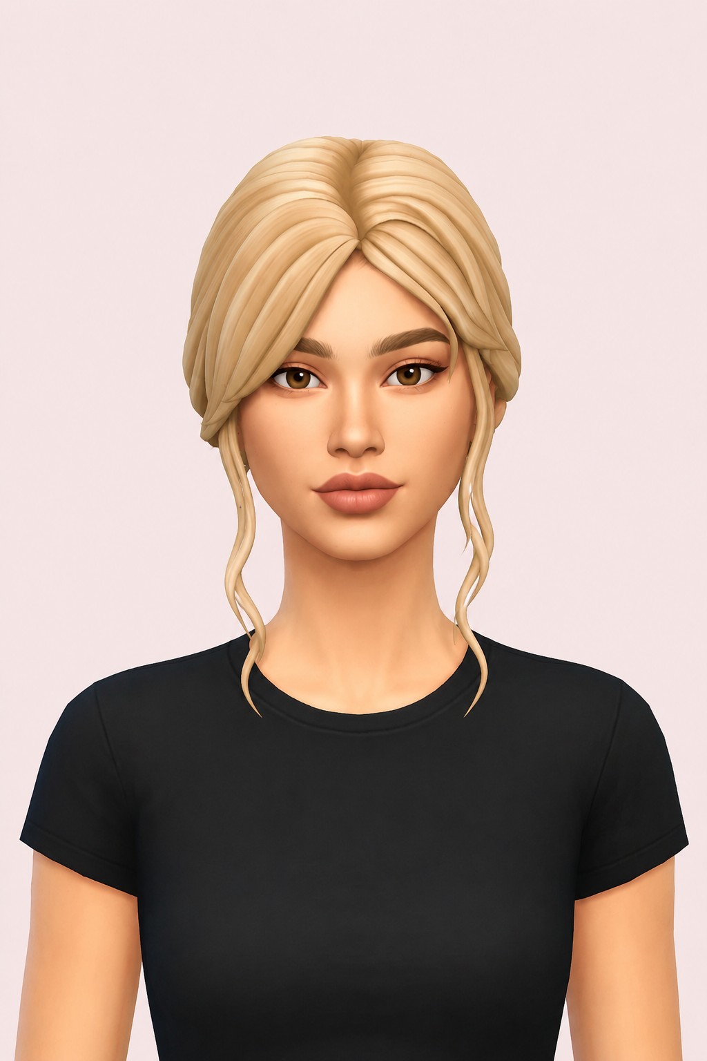 Amanda Hairstyle custom content (CC) for Sims 4 by simstrouble