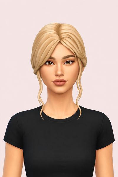 Amanda Hairstyle by simstrouble custom content (CC) for Sims 4 by simstrouble