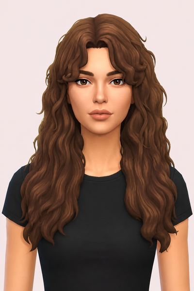 Junon Hairstyle by simstrouble custom content (CC) for Sims 4 by simstrouble