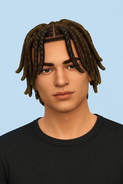 Reakwon Hairstyle by simstrouble custom content (CC) for Sims 4 by simstrouble