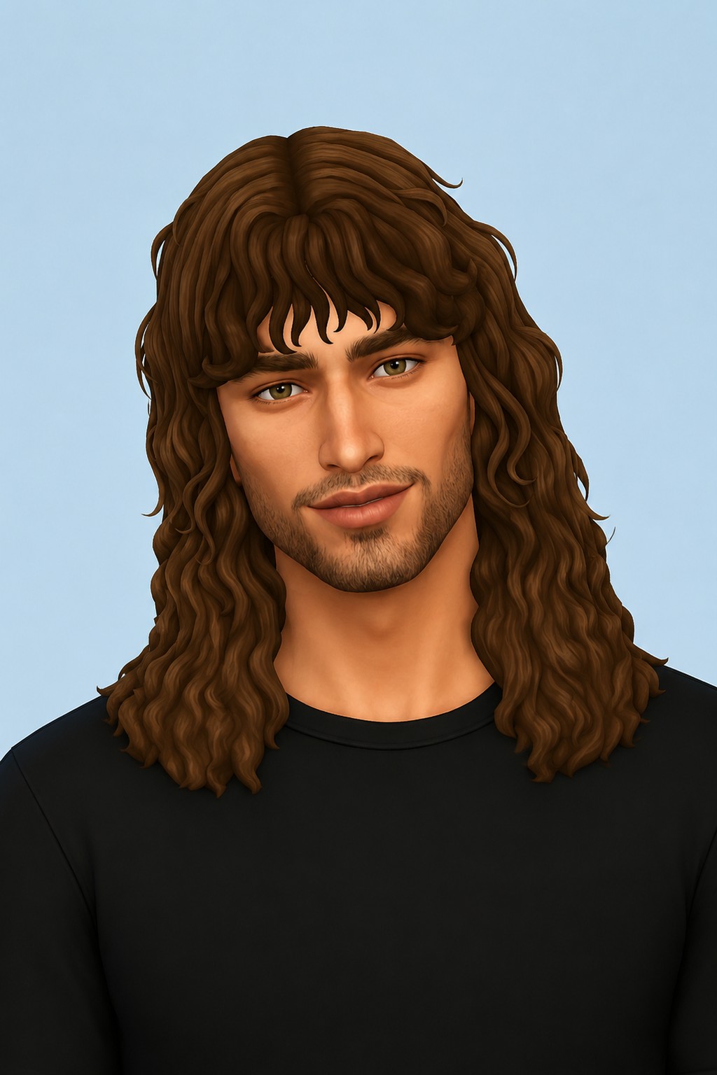 Eddie Hairstyle custom content (CC) for Sims 4 by simstrouble