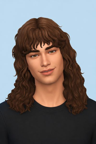 Eddie Hairstyle by simstrouble custom content (CC) for Sims 4 by simstrouble