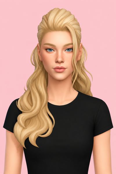 Stevie Hairstyle by simstrouble custom content (CC) for Sims 4 by simstrouble