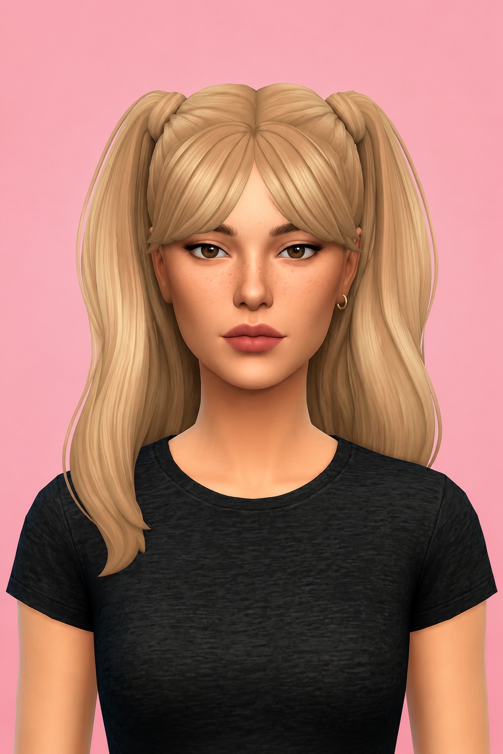 Midge Hairstyle (3 Versions) custom content (CC) for Sims 4 by simstrouble
