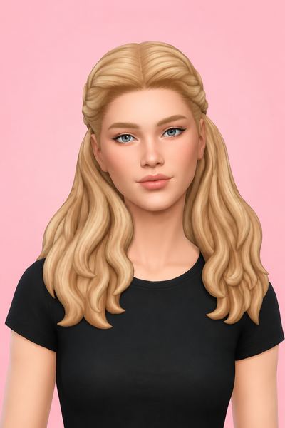 Elena Hairstyle by simstrouble custom content (CC) for Sims 4 by simstrouble