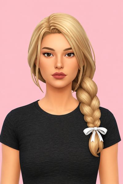 Sadie Hairstyle by simstrouble custom content (CC) for Sims 4 by simstrouble