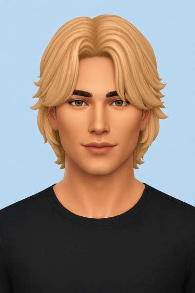 Marco Hairstyle (Unisex) by simstrouble custom content (CC) for Sims 4 by simstrouble