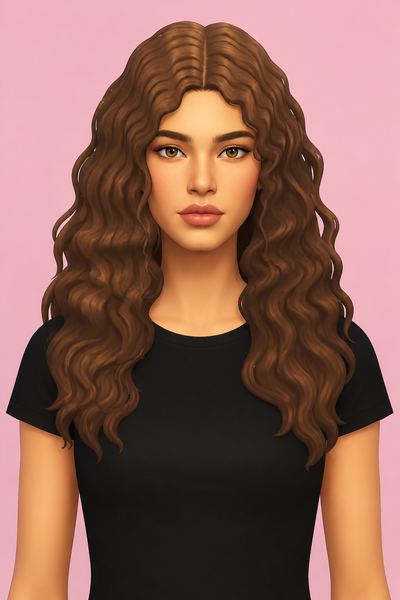 Maria Hairstyle by simstrouble custom content (CC) for Sims 4 by simstrouble