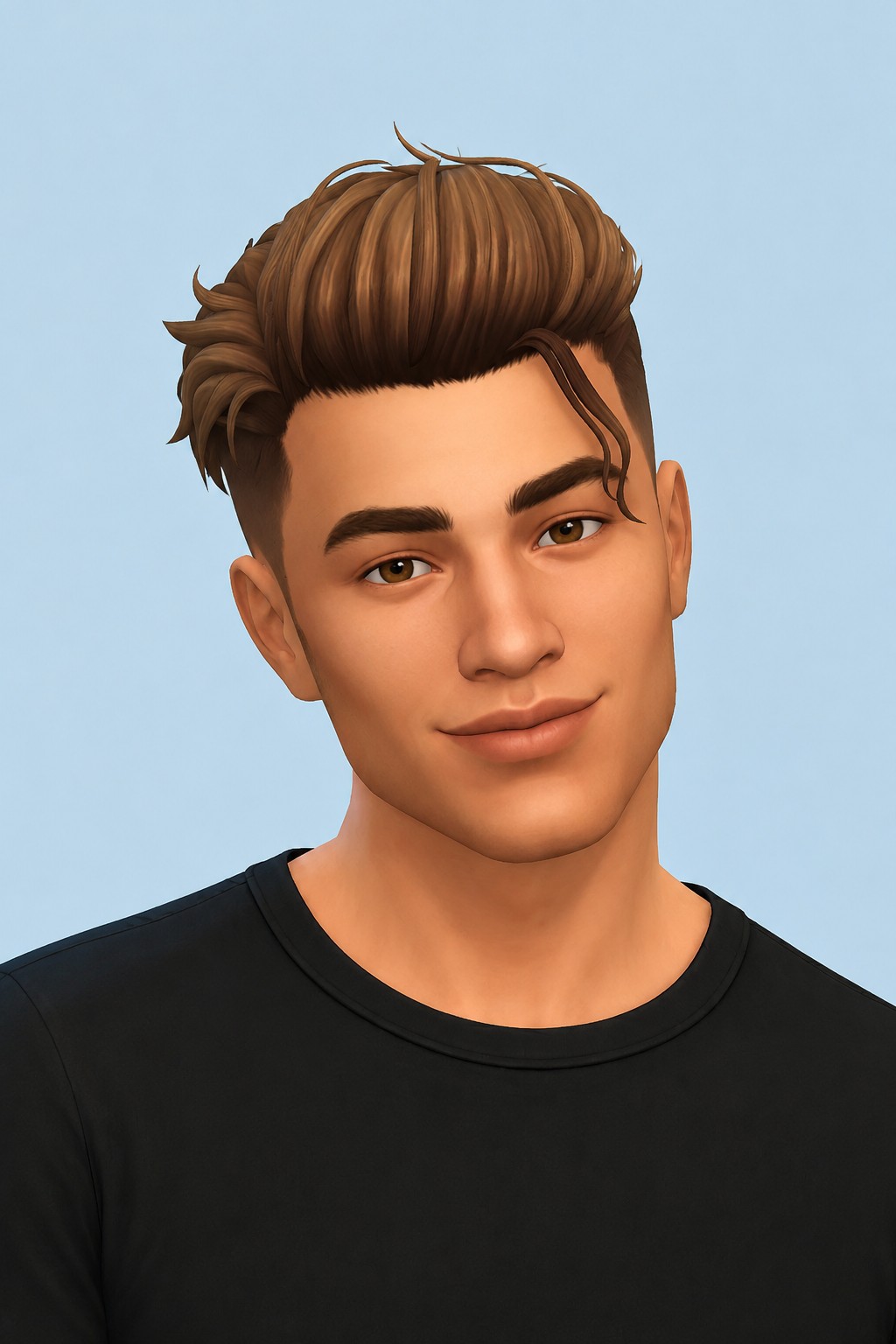 Lorenzo Hairstyle custom content (CC) for Sims 4 by simstrouble