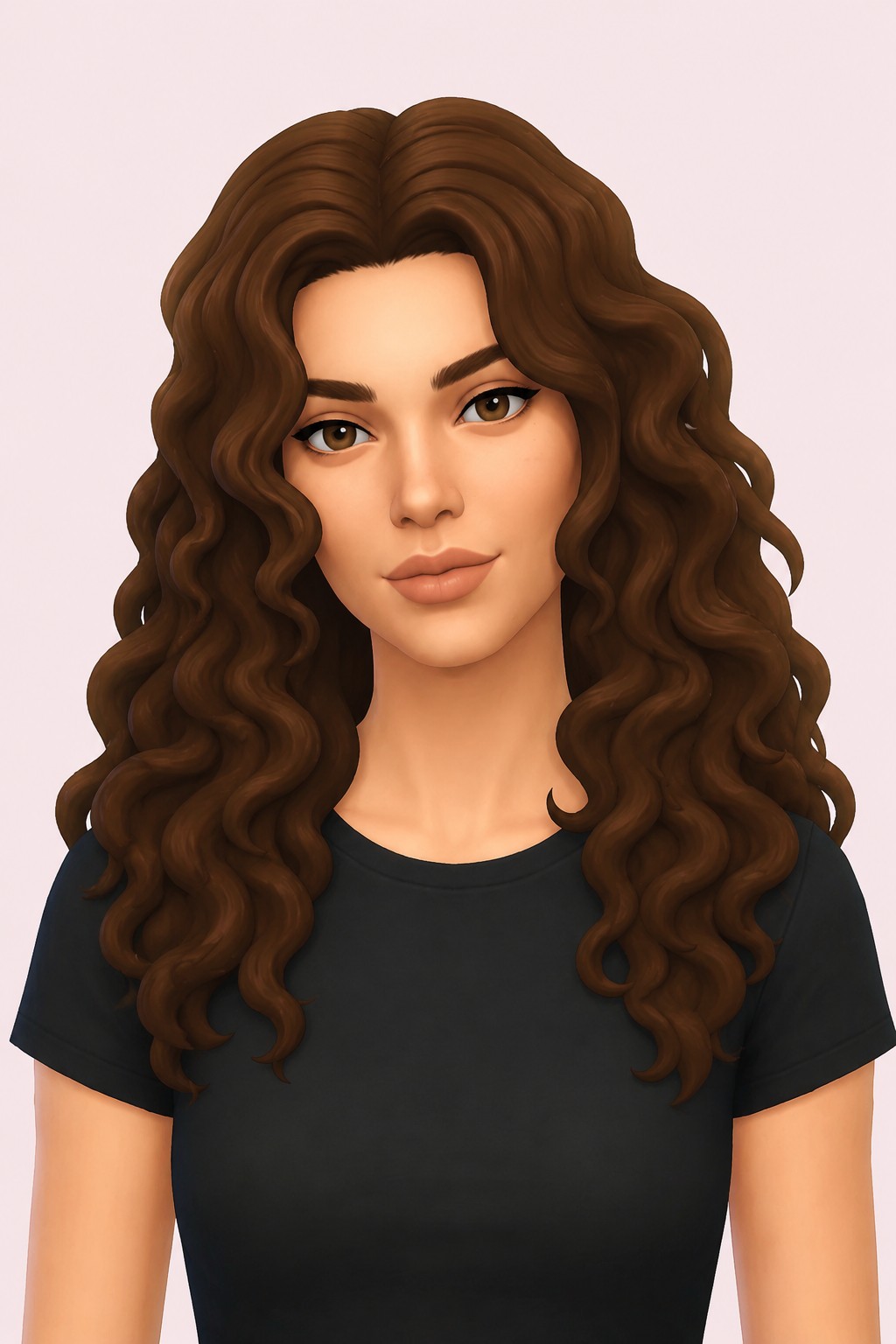Rosa Hairstyle custom content (CC) for Sims 4 by simstrouble