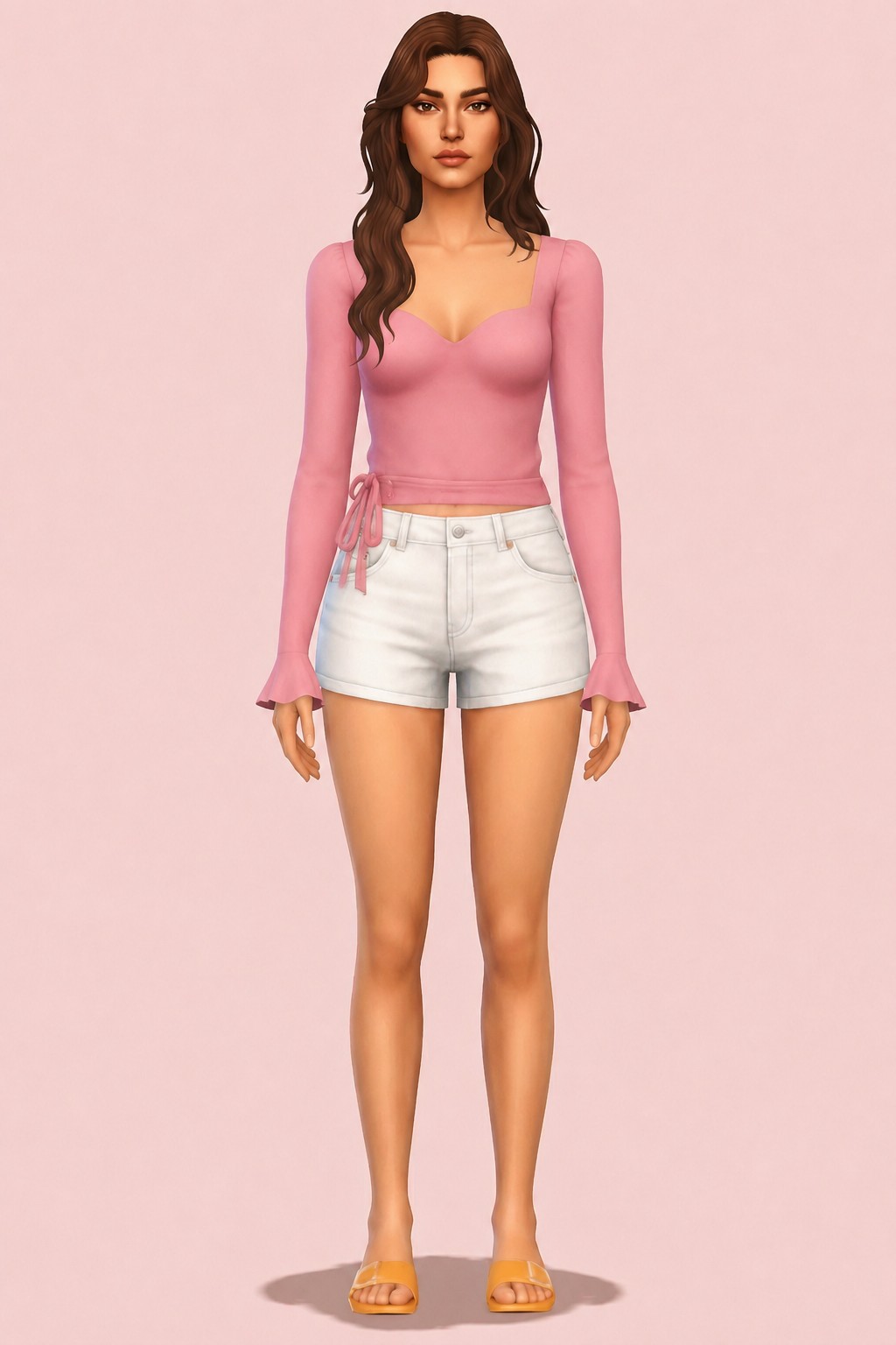 Venus Blouse custom content (CC) for Sims 4 by simstrouble