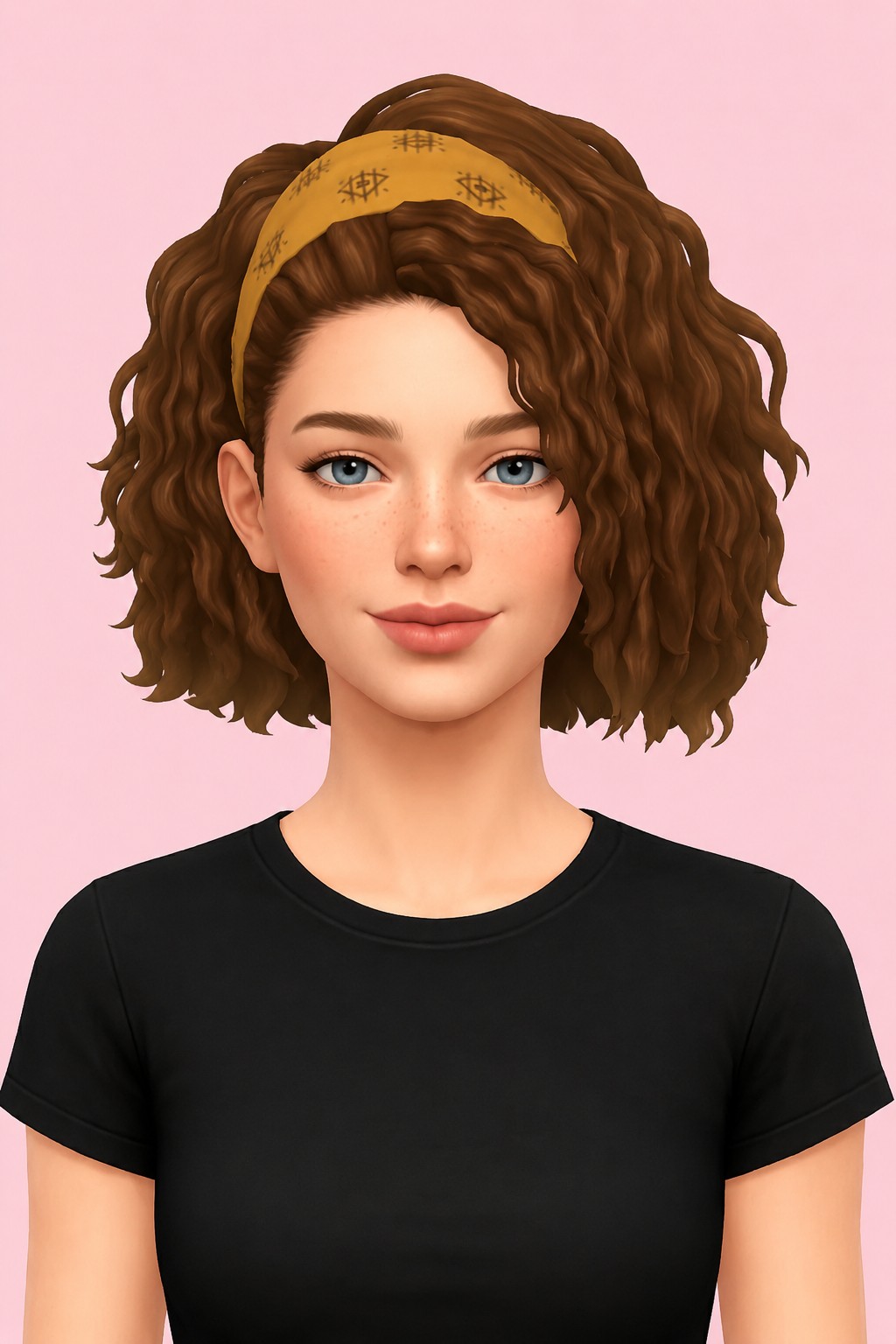 Hilary Hairstyle custom content (CC) for Sims 4 by simstrouble