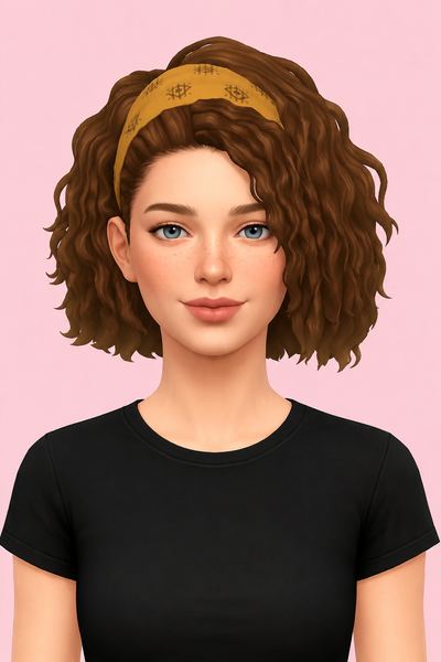 Hilary Hairstyle by simstrouble custom content (CC) for Sims 4 by simstrouble