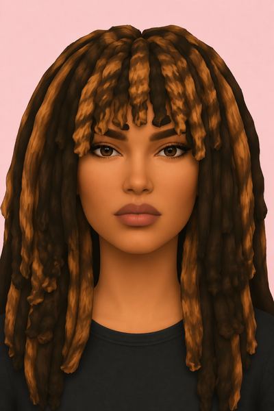 Serena Hair & Overlay (Hair Commissions) custom content (CC) for Sims 4 by jo_se_oh