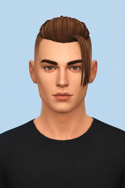 Diaz Hair (Hair Commissions) custom content (CC) for Sims 4 by jo_se_oh