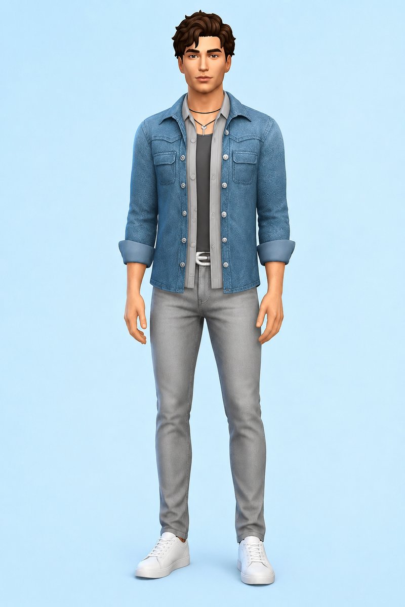 Catalino Shirt Acc custom content (CC) for Sims 4 by johnnysims