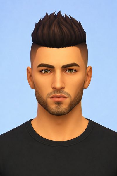 Dawson Hair custom content (CC) for Sims 4 by jo_se_oh