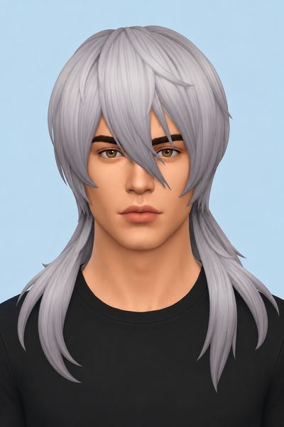 Logos Hair (Hair Commissions) custom content (CC) for Sims 4 by jo_se_oh