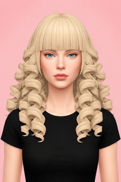 Lolita Hair (Hair Commissions) custom content (CC) for Sims 4 by jo_se_oh
