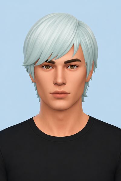 Naka Hair (Hair Commissions) custom content (CC) for Sims 4 by jo_se_oh