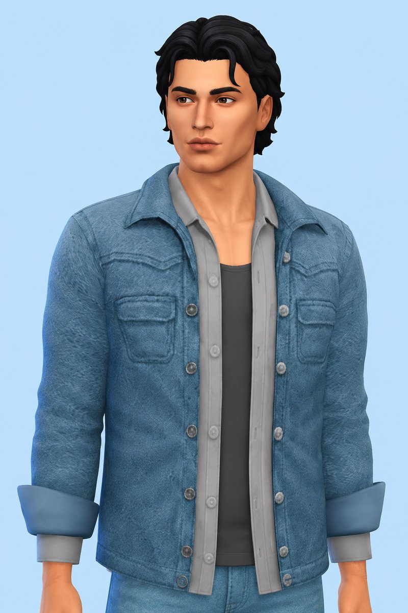 Catalino Top custom content (CC) for Sims 4 by johnnysims