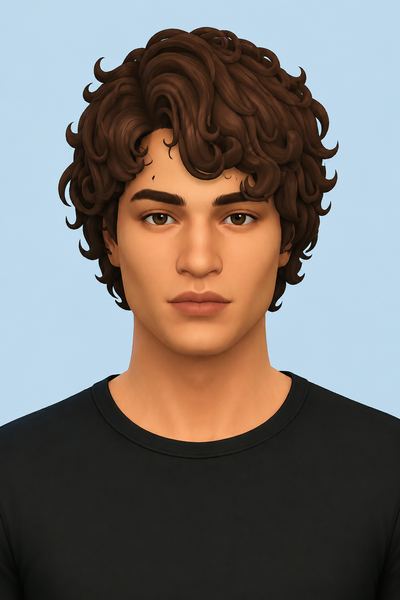 Quincy Hair custom content (CC) for Sims 4 by jo_se_oh