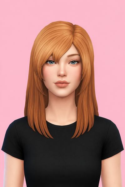 Kyrie Hair (Hair Commissions) custom content (CC) for Sims 4 by jo_se_oh