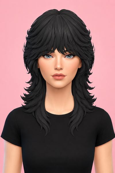 Onyx Hair (Hair Commissions) custom content (CC) for Sims 4 by jo_se_oh