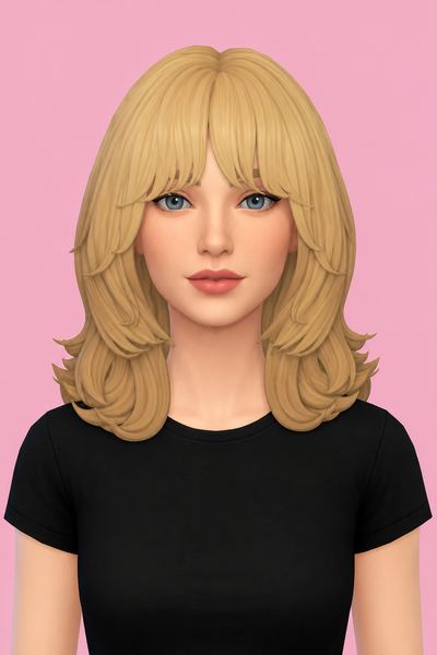 Kelly Hair (Hair Commissions) custom content (CC) for Sims 4 by jo_se_oh