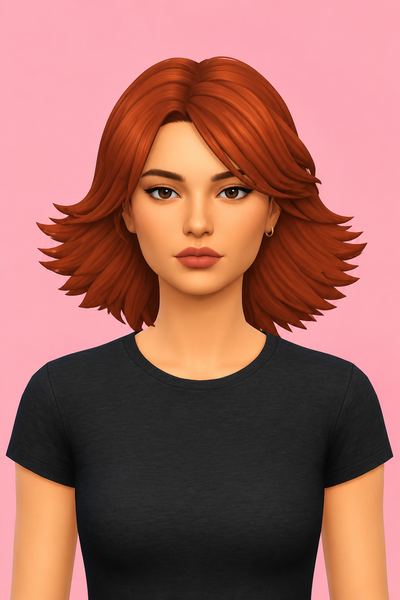 Meryl Hair (Hair Commissions) custom content (CC) for Sims 4 by jo_se_oh