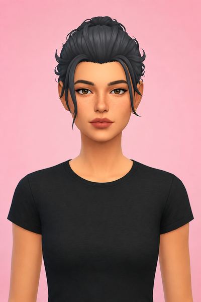 Maverick Hair (Hair Commissions) custom content (CC) for Sims 4 by jo_se_oh